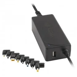 Cargador de Portátil NGS W-45W/ 1xUSB/ 45W/ Automático/ 8 Conectores/ Voltaje 19-20V Cargador de Portátil NGS W-45W/ 1xUSB/ 45W/ Automático/ 8 Conectores/ Voltaje 19-20V