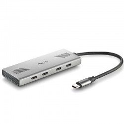 Hub USB Tipo-C NGS Wonder4-C/ 4xUSB Tipo-C/ Gris