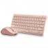Teclado y Ratón Inalámbricos NGS Fantasy Kit Pink/ Rosa