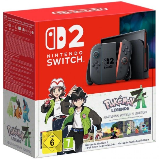 Nintendo switch 2/ incluye código juego leyendas pokémon: z-a nintendo switch 2 edition