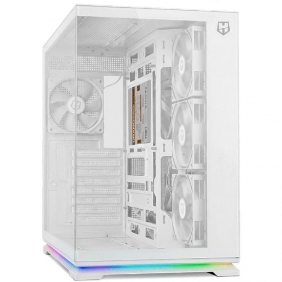 Caja gaming semitorre nox hummer galaxy/ blanca