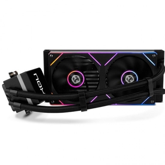 Sistema de refrigeración líquida nox m-240 lcd/ negro