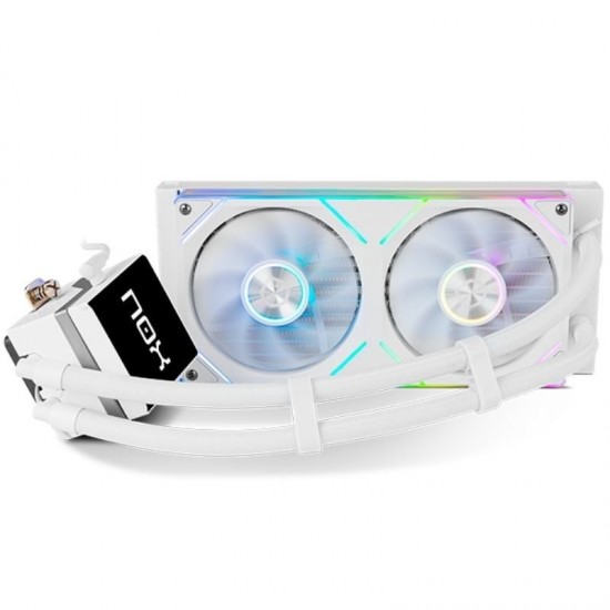 Sistema de refrigeración líquida nox m-240 lcd/ blanco