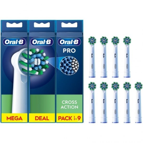 Cabezal de recambio para cepillo oral-b pro cross action/ pack 9 uds Cabezal de recambio para cepillo oral-b pro cross action/ pack 9 uds