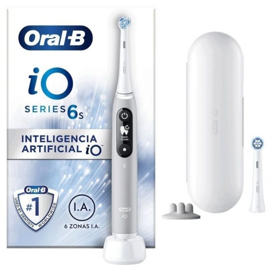 Cepillo dental oral-b io serie 6s/ incluye 2 recambios/ gris