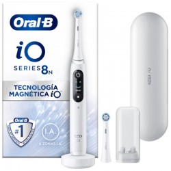 Cepillo Dental Oral-B iO Serie 8N/ Incluye 2 Recambios/ Blanco