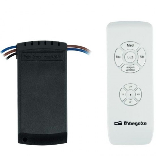 Kit orbegozo rcm 9000 para ventilador de techo/ incluye receptor y mando a distancia