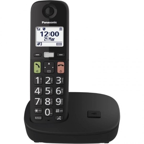 Teléfono inalámbrico panasonic kx-tgu110/ negro
