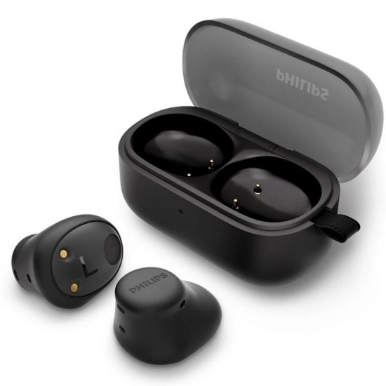 Auriculares bluetooth philips tat2149 con estuche de carga/ autonomía 6h/ negros