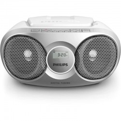 Radio CD Philips AZ215S/ 3W RMS/ con Cable/ Plata Radio CD Philips AZ215S/ 3W RMS/ con Cable/ Plata