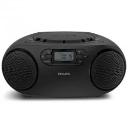 Radio CD Philips TAZ2000B/ 3W RMS/ con Cable/ con Pilas/ Negra