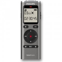 Grabadora de Voz Philips VoiceTracer DVT1170/ 20kHz/ Plata