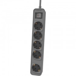 Regleta con Interruptor Philips CHP2154G/12 5 Tomas de corriente/ Cable 1.5m/ Gris