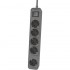 Regleta con Interruptor Philips CHP2154G/12 5 Tomas de corriente/ Cable 1.5m/ Gris