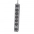 Regleta con Interruptor Philips CHP2164G/10/ 6 Tomas de corriente/ Cable 1.5m/ Gris