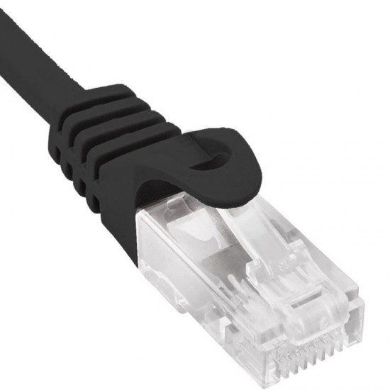 Cable de red rj45 utp phasak phk 1752 cat.6/ 25cm/ negro
