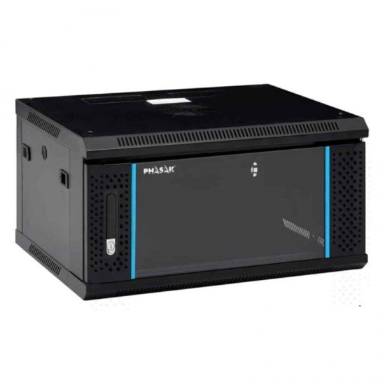 Armario rack mural desmontado phasak pho 2106d/ 19'/ altura 6u