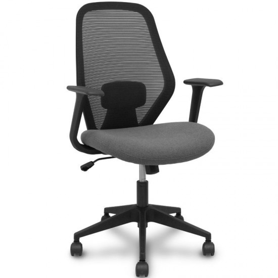 Silla de oficina piqueras y crespo ergo529 529bm840xs21pnrn/ gris