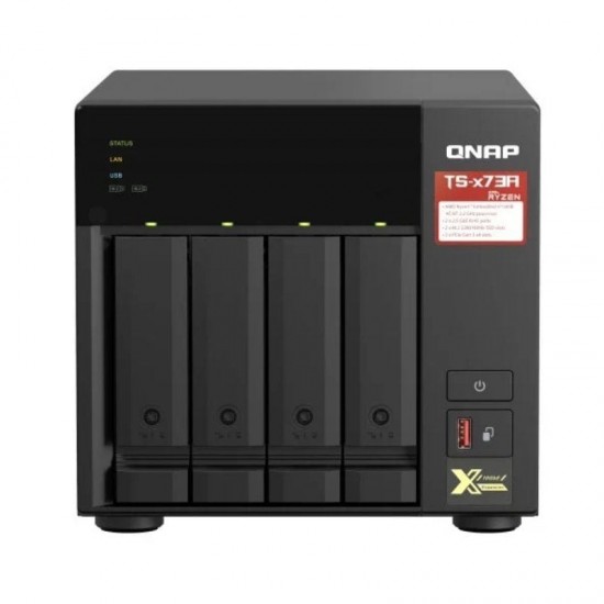 Nas qnap ts-473a-8g/ 4 bahías 3.5'- 2.5'/ 8gb ddr4/ formato torre
