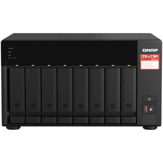 Nas qnap ts-873a/ 8 bahías 3.5'- 2.5'/ 8gb ddr4/ formato torre