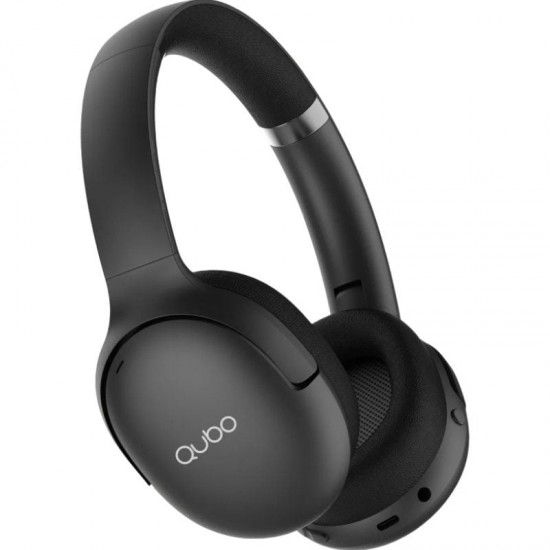 Auriculares inalámbricos qubo hd-400/ con micrófono/ bluetooth/ negros