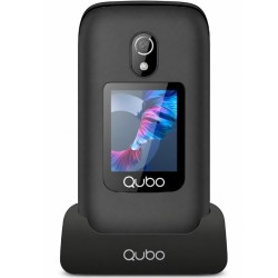 Teléfono Móvil Qubo P-221BKC 4G para Personas Mayores/ Negro Teléfono Móvil Qubo P-221BKC 4G para Personas Mayores/ Negro