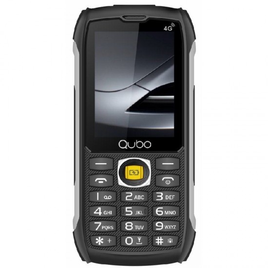 Teléfono móvil rugerizado qubo st-002 para personas mayores/ negro