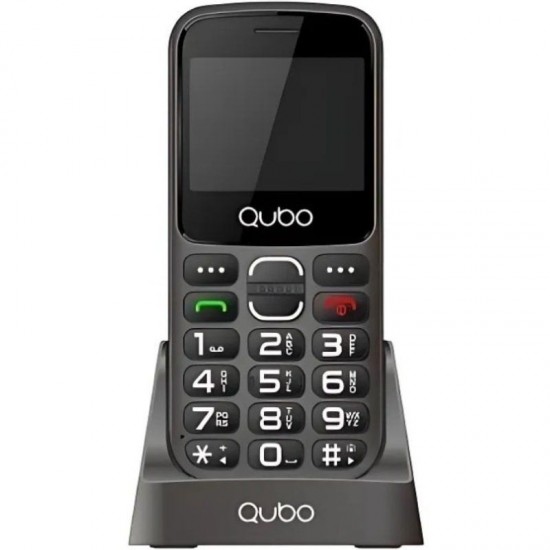 Teléfono móvil qubo x-230bkc 4g para personas mayores/ negro