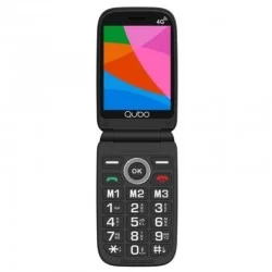 Teléfono Móvil Qubo X-340 4G para Personas Mayores/ Negro Teléfono Móvil Qubo X-340 4G para Personas Mayores/ Negro