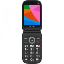 Teléfono Móvil Qubo X-D340 4G para Personas Mayores/ Negro Teléfono Móvil Qubo X-D340 4G para Personas Mayores/ Negro