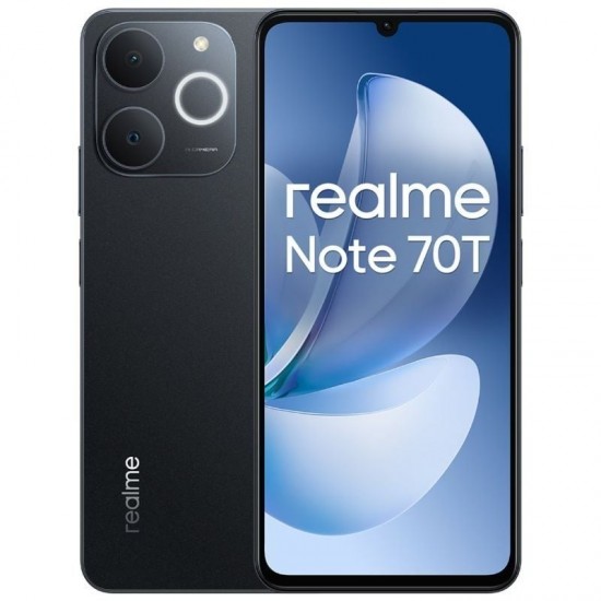 Smartphone realme note 70t 4gb/ 256gb/ 6.74'/ negro obsidiana