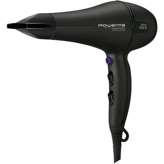 Secador rowenta signature pro ac cv7840/ 2200w/ iónico/ negro