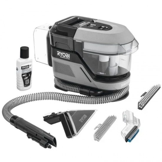 Aspirador limpiatapicería con batería ryobi swift clean 18v one+ rdc18bl-0/ batería no incluida