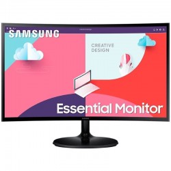 Monitor Profesional Curvo Samsung Essential Monitor S3 S24C360EAU/ 24'/ Full HD/ Negro Monitor Profesional Curvo Samsung Essential Monitor S3 S24C360EAU/ 24'/ Full HD/ Negro