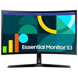 Monitor Curvo Samsung Essential Monitor S3 S24D366GAU/ 24'/ Full HD/ Negro