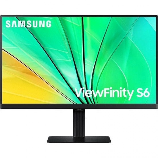 Monitor profesional samsung viewfinity s6 s24d600eau 24'/ qhd/ regulable en altura/ negro
