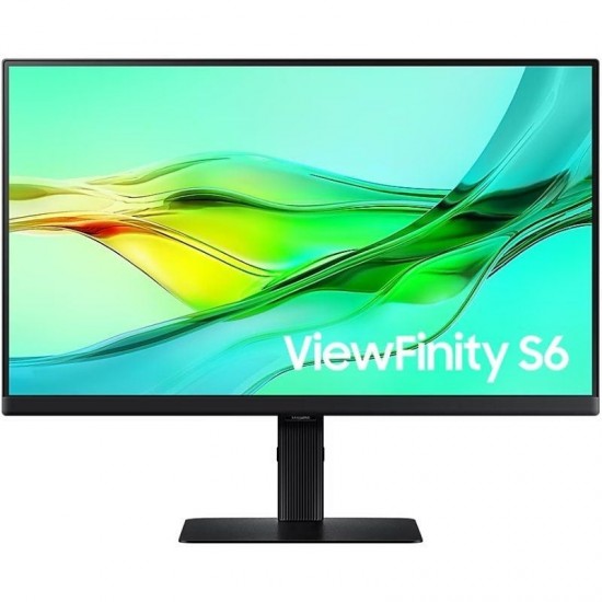 Monitor profesional samsung viewfinity s6 s60ud s24d600uau 24'/ qhd/ regulable en altura/ negro