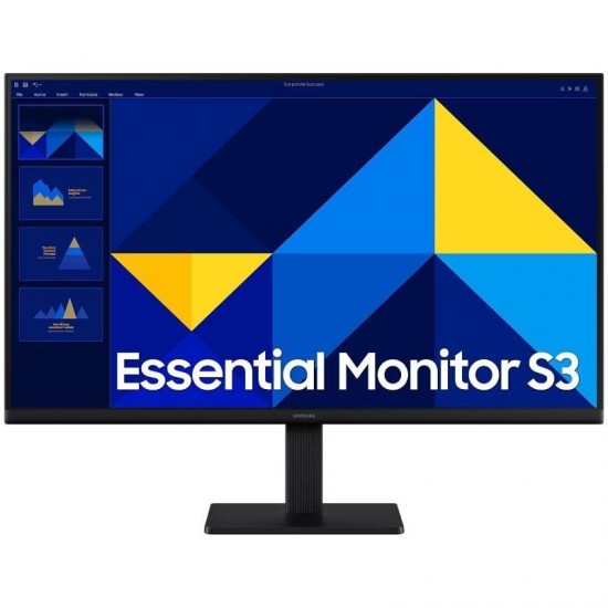 Monitor profesional samsung essential monitor s3 s27d300gau/ 27'/ full hd/ negro