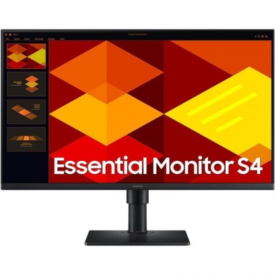 Monitor profesional samsung essential monitor s4 s27d400gau/ 27'/ full hd/ regulable en altura/ negro