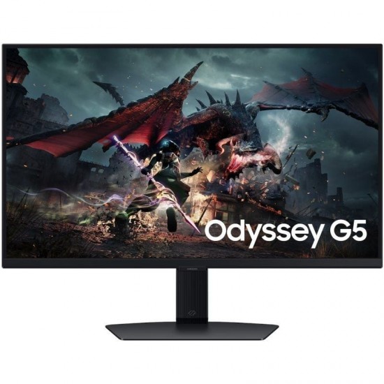 Monitor gaming samsung odyssey g5 g50d s27dg502eu 27'/ qhd/ 1ms/ 180hz/ ips/ regulable en altura/ negro