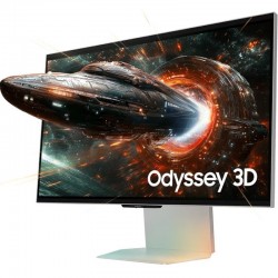 Monitor Gaming Samsung Odyssey 3D G90XF S27FG904XU 27'/ 4K/ 1ms/ 165Hz/ 3D/ Multimedia/ Regulable en altura/ Plata