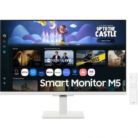 Smart monitor samsung m5 s27fm501eu 27'/ full hd/ multimedia/ smart tv/ blanco