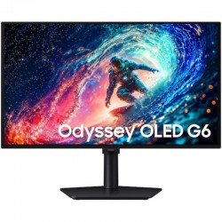 Monitor Gaming Samsung Odyssey OLED G6 G61SH S27HG612SU 27'/ QHD/ 0.03ms/ 240Hz/ QD-OLED/ Regulable en altura/ Negro