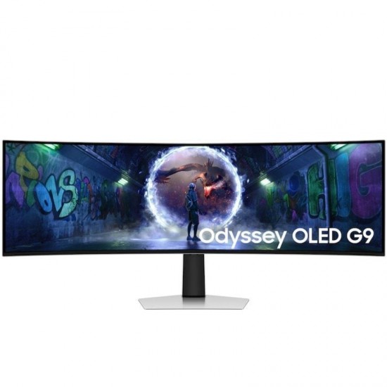 Smart monitor ultrapanorámico curvo gaming samsung odyssey oled g9 s49dg934su 49'/ dual qhd/ multimedia/ 0.03ms/ 240hz/ oled/
