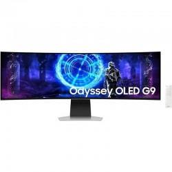 Monitor Gaming Ultrapanorámico Curvo Samsung Odyssey OLED G9 S49DG954SU 49'/ Dual QHD/ 0.03ms/ 240Hz/ OLED/ Multimedia/ Regulable en altura/ Plata Monitor Gaming Ultrapanorámico Curvo Samsung Odyssey OLED G9 S49DG954SU 49'/ Dual QHD/ 0.03ms/ 240Hz/ OLED/ Multimedia/ Regulable en altura/ Plata