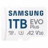 Tarjeta de Memoria Samsung EVO Plus 2024 1TB microSD XC con Adaptador/ Clase 10/ 160MBs