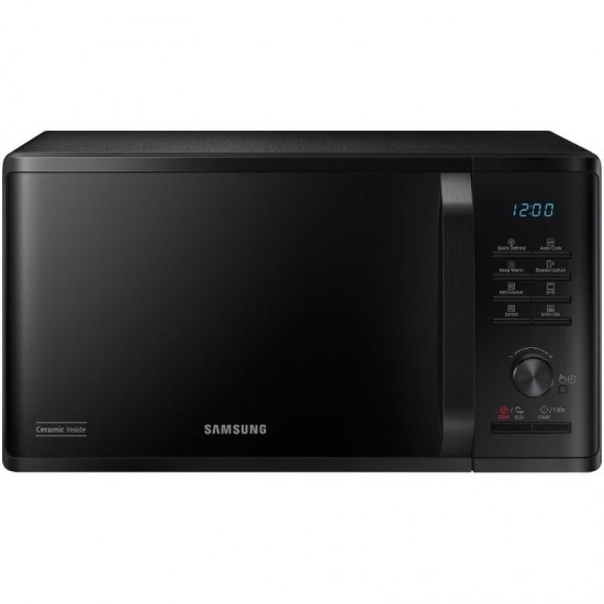Microondas samsung mg23k3515ak/e1/ 1250w/ capacidad 23l/ función grill/ negro