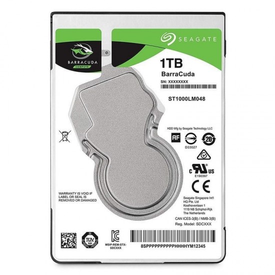 Disco duro seagate barracuda 1tb/ 2.5'/ sata iii/ 128mb