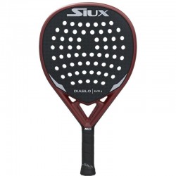 Pala de Pádel Siux Diablo Elite 4/ Negro y Rojo