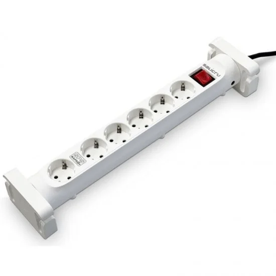 Regleta con interruptor salicru safe 6s/ 6 tomas de corriente/ cable 1.4m/ blanca Regleta con interruptor salicru safe 6s/ 6 tomas de corriente/ cable 1.4m/ blanca